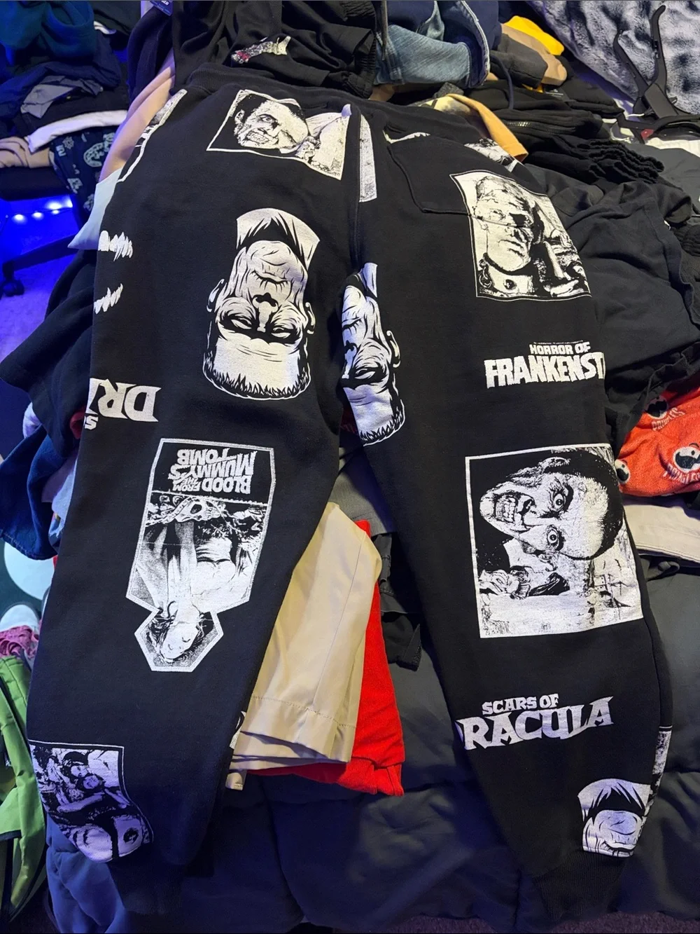 Hammer House of Horror Black Movie Graphic Joggers